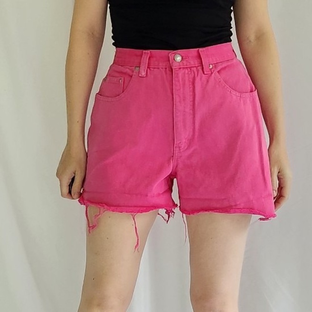 90s Pink Jordache Cut Off Shorts